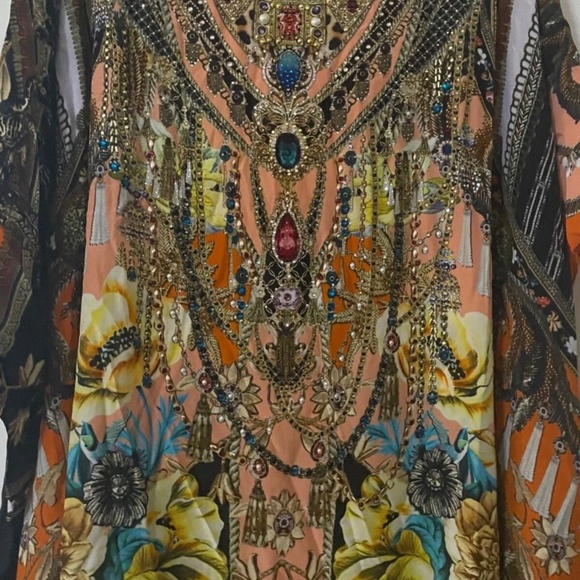 Camilla silk round neck kaftan ‘Watch the Throne’ O/S New with Tags - Picture 2 of 6